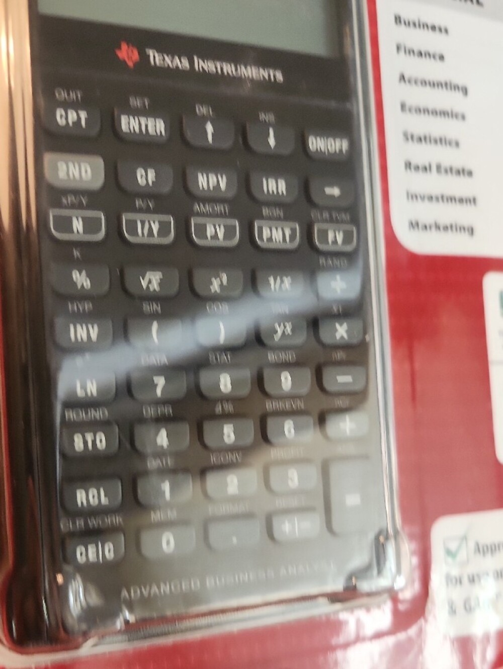 Texas Instruments BA II Plus Professional Calculator - Picture 9 of 10